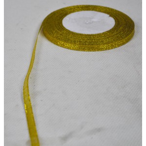 Лента атлас золотой 0.8cm